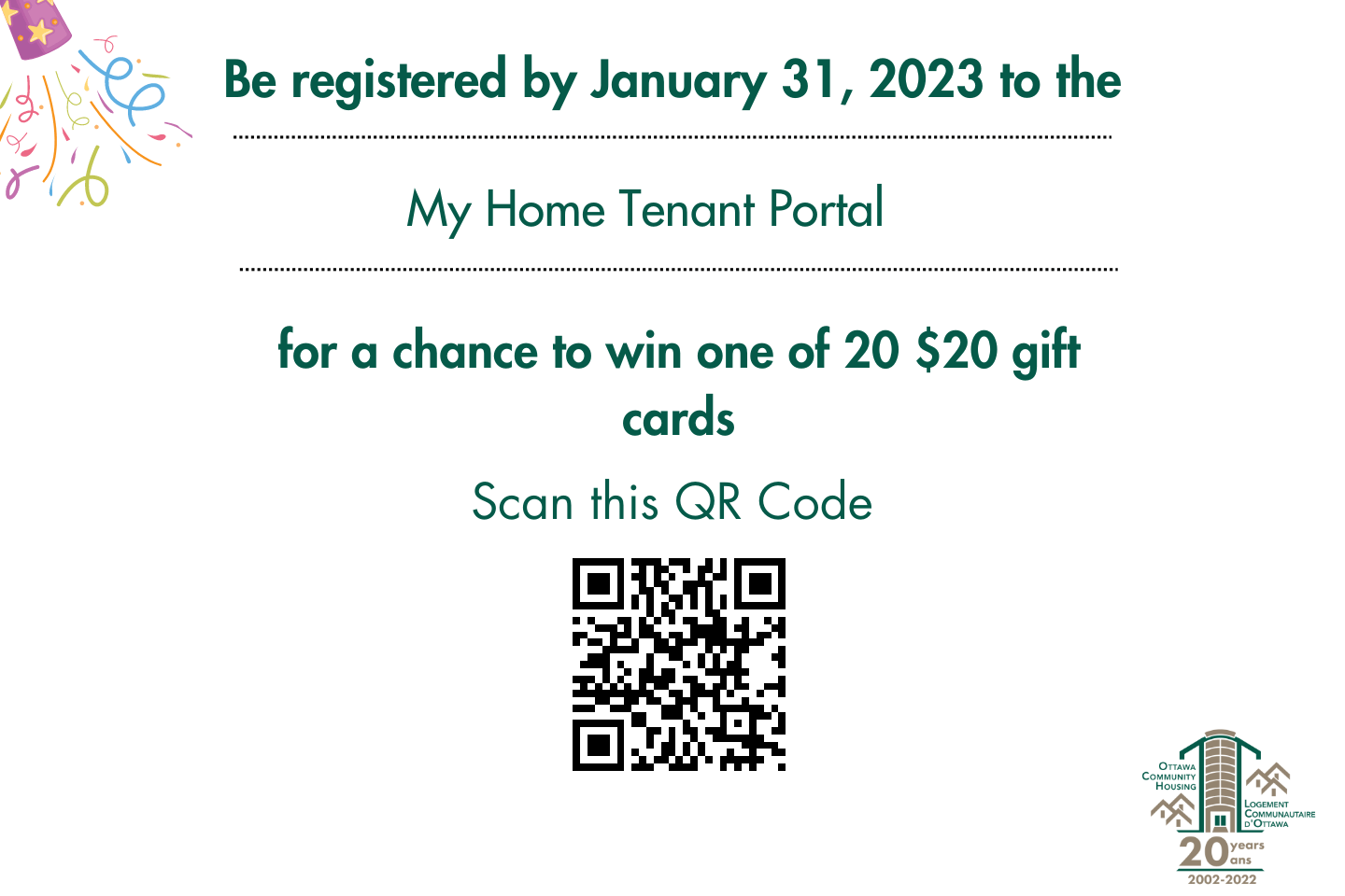 Tenant Newsletter End of Year 2022 – My Home 20th EN