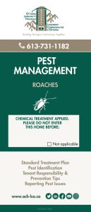 Pest Management - Roaches Brochure