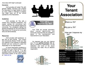 Your Tenant Association