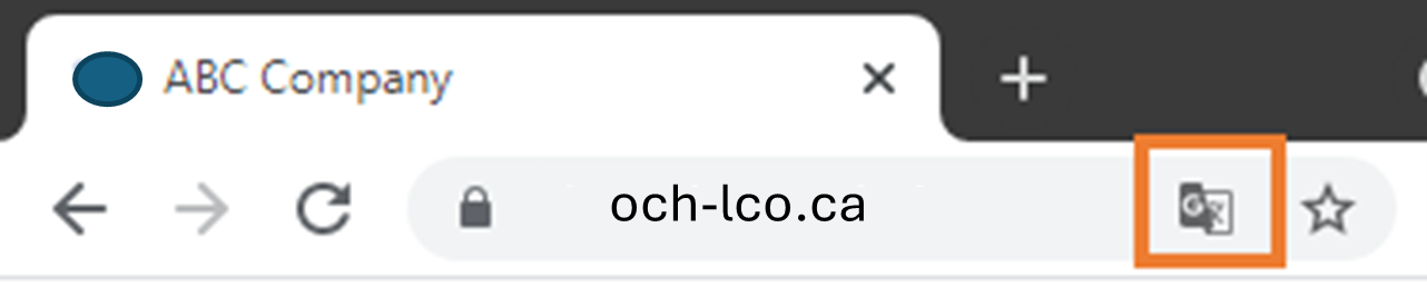 Browser Translation Icon