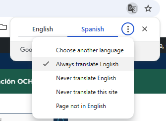 Browser Translation automate automatic