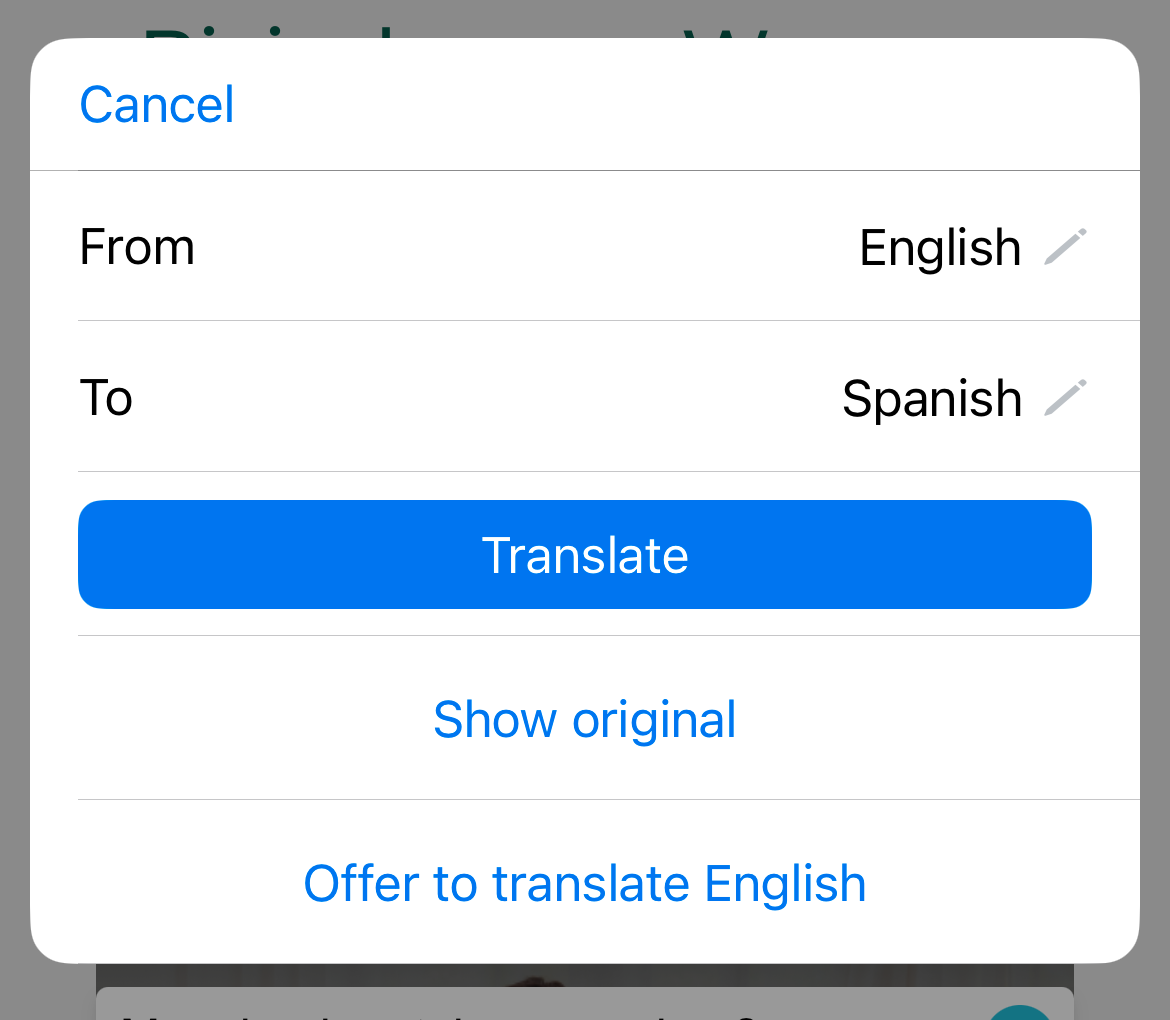 Select Language and Translate Google Chrome Translation Mobile